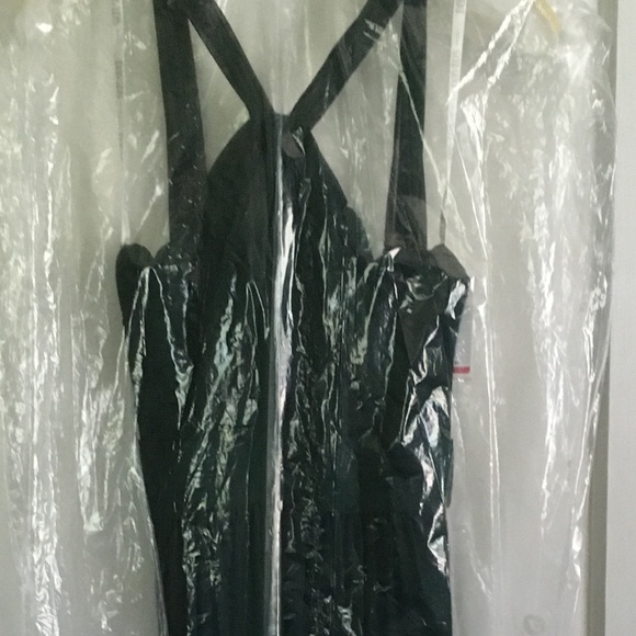 Y Neck Long Mesh Dress, 4, Juniper Green, NWT - Picture 15 of 15